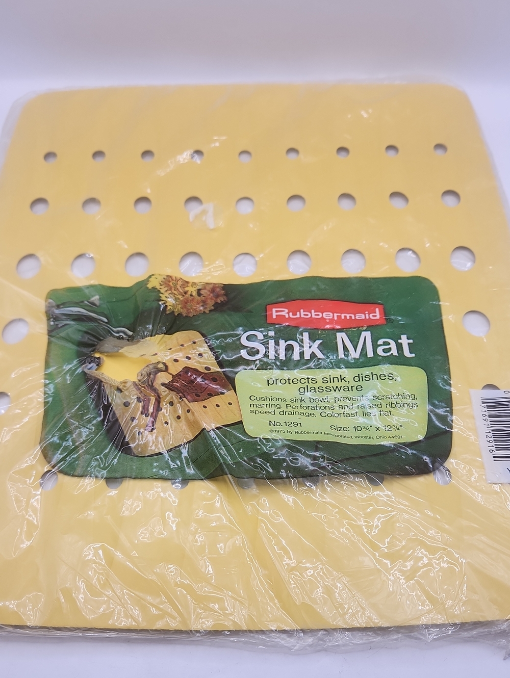 Vintage 1975 Rubbermaid Sink 1291 Protector Mat 10 3/4” x 12 3/4” NEW